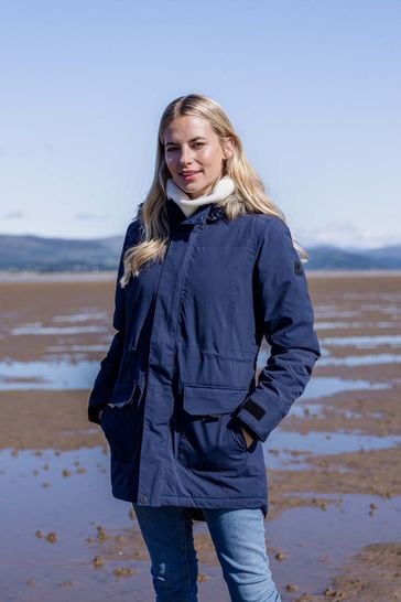 Ladies blue parka on sale