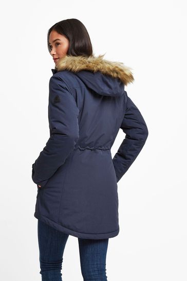 Ladies blue clearance parka