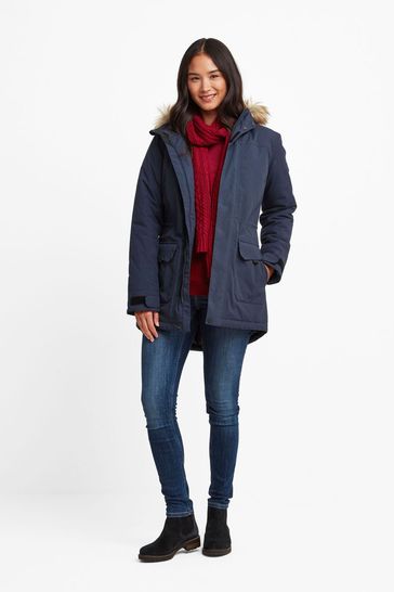 Ladies blue parka shop