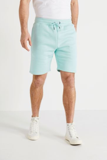 Mint Blue Jersey Shorts