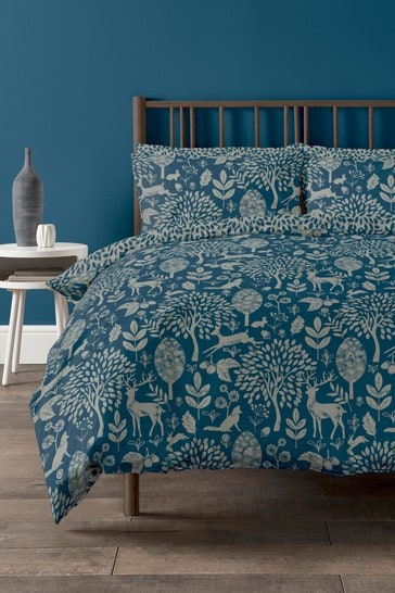 Copenhagen Home Blue Fable Duvet Cover and Pillowcase Set