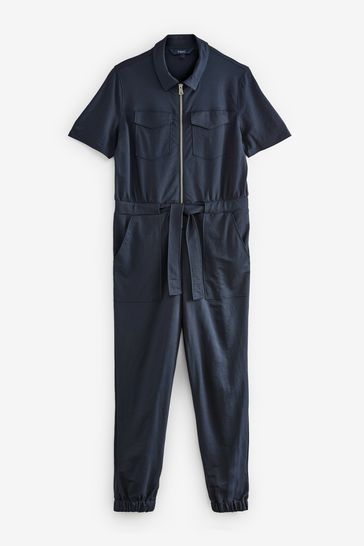 Navy blue utility jumpsuit store