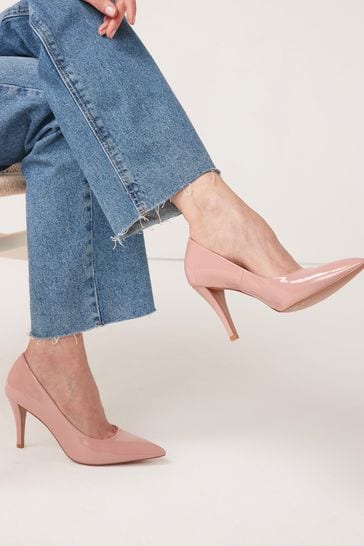 Nude Pink Regular/Wide Fit Forever Comfort® Mid Heel Court Shoes