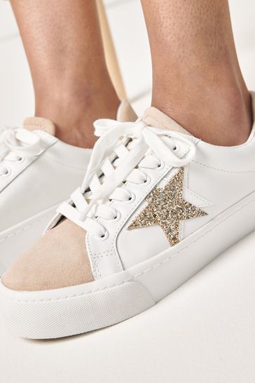 Next gold star trainers on sale