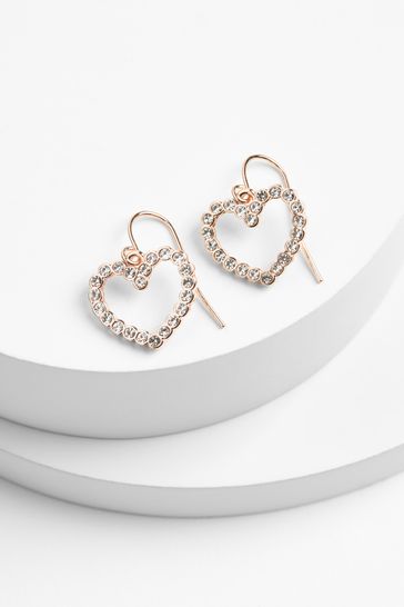 Next on sale heart earrings