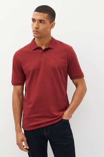 Paprika Red Pique Polo Shirt