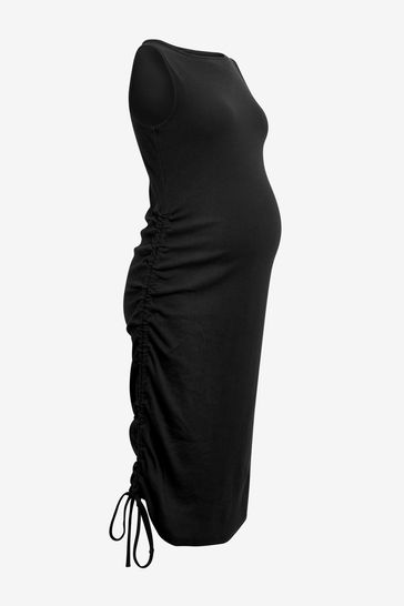 mini black maternity dress