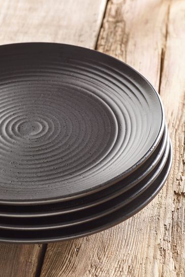 Black side outlet plates