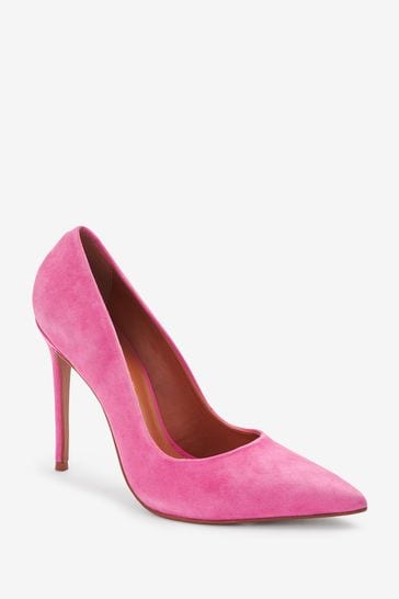 Buy Magenta Pink Signature Leather Court Shoes from Next Ireland