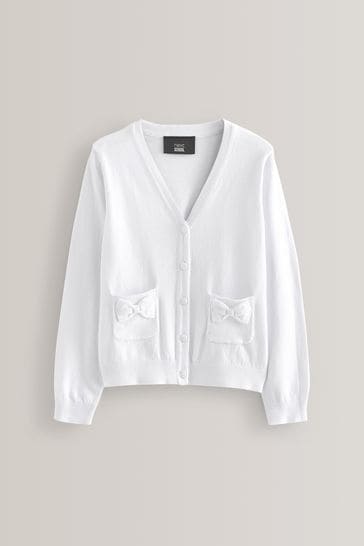 White sales school cardigan