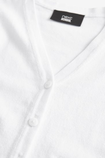 Buy White Cotton Rich Bow Pocket School Cardigan 3 16yrs from Next Canada