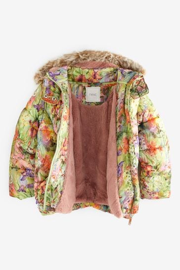 Floral clearance padded coat