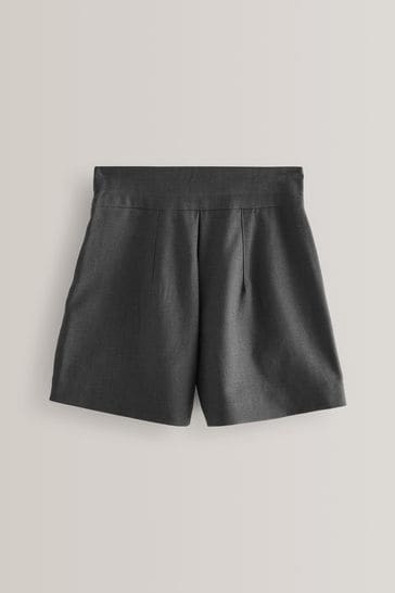 Grey High Waisted Shorts 3 16yrs