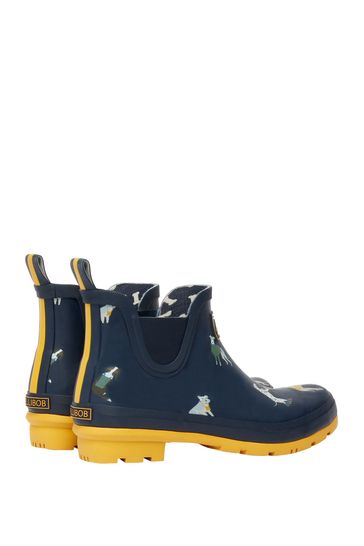 joules wellibob short height printed wellies