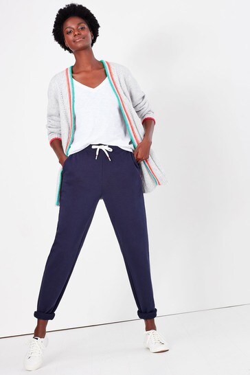 Buy Joules Blue Sinead Cuffed Jersey Joggers from Next Luxembourg