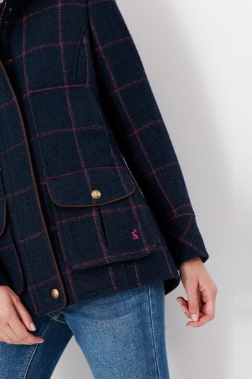 Buy Joules Blue Fieldcoat Tweed Jacket 