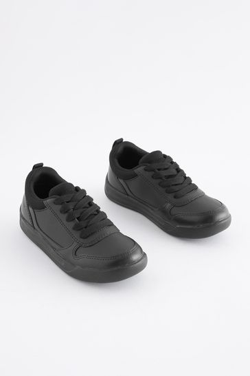 Buy Black Lace Up Standard Fit F School Trainers from Next