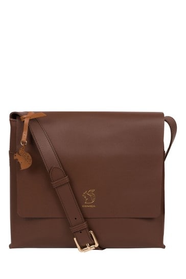 Conkca Bale Vegetable-Tanned Leather Cross-Body Bag