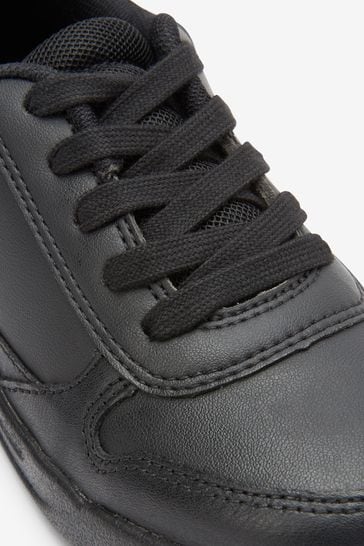 Buy Black Lace Up Wide Fit G School Trainers from Next Singapore