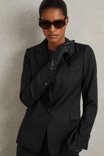 Petite top black suit