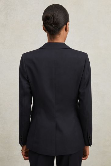 Buy Reiss Navy Haisley Single Breasted Suit Blazer from Next Singapore