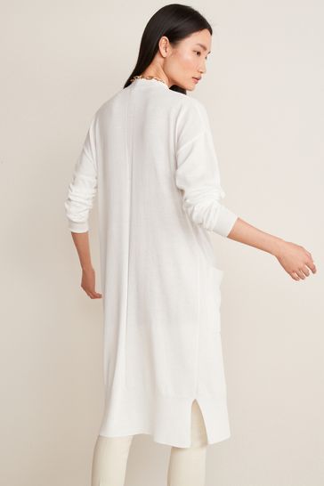 Buy White Longline Cardigan from Next Netherlands