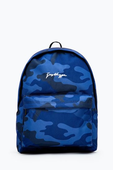 Hype. Blue Camo Scribble Backpack