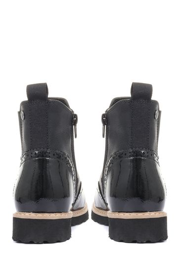 Ladies lace up sales brogue ankle boots