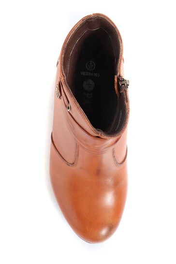 Ladies leather top dress boots