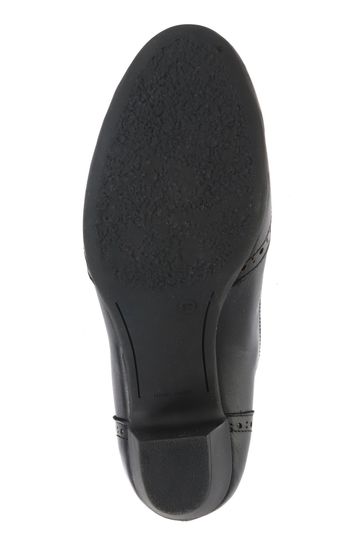 Buy Pavers Black Ladies Leather Heeled Shoes from Next Luxembourg