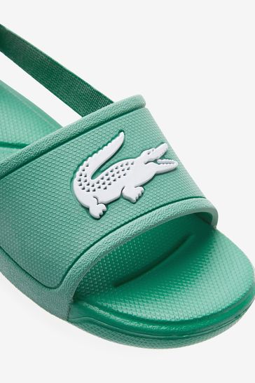 Lacoste green sliders on sale
