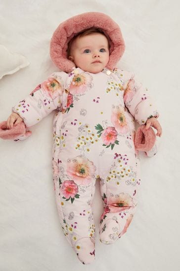 Baker by Ted Baker Pink Floral Snowsuit