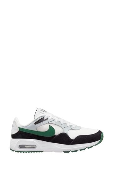 Nike White/Green Air Max SC Trainers