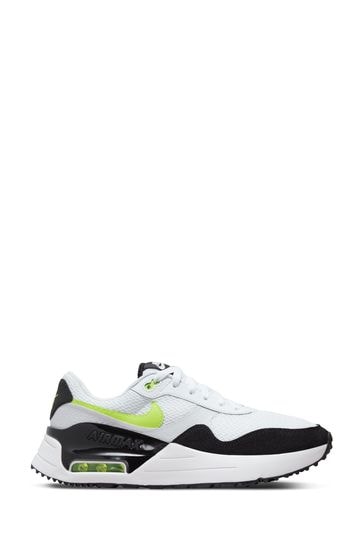 Nike White/Black Air Max SYSTM Trainers