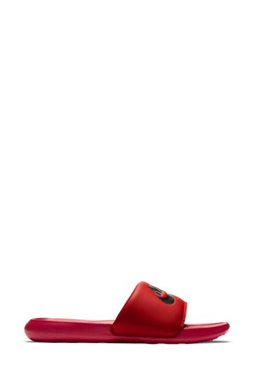 Buy Nike Red Black Victori One Sliders from Next Luxembourg
