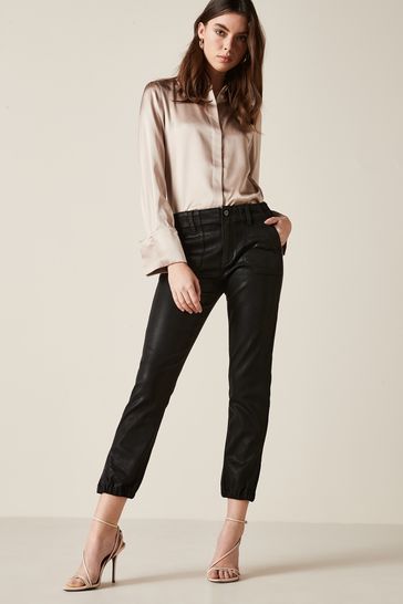 Paige leather joggers deals