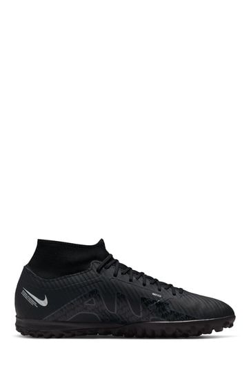 Nike Black Zoom Mercurial Superfly 9 Turf Ground Football Boots