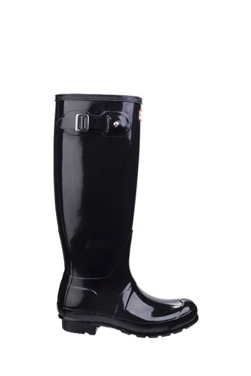 Hunter Black Original Tall Gloss Wellies