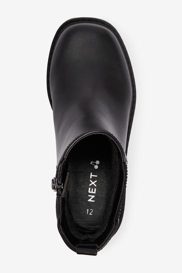 Buy Black Square Toe Chelsea Boots from Next Luxembourg