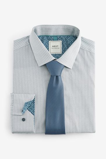 Blue shirt top white collar next