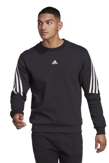 adidas Black 3S Crew Sweatshirt
