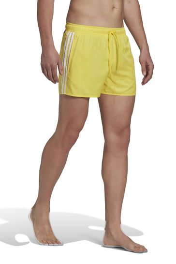 Buy adidas Yellow Performance Classic 3 Stripes Swim Shorts from Next Netherlands