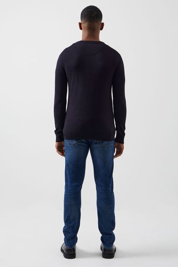 Men's v neck knitwear top