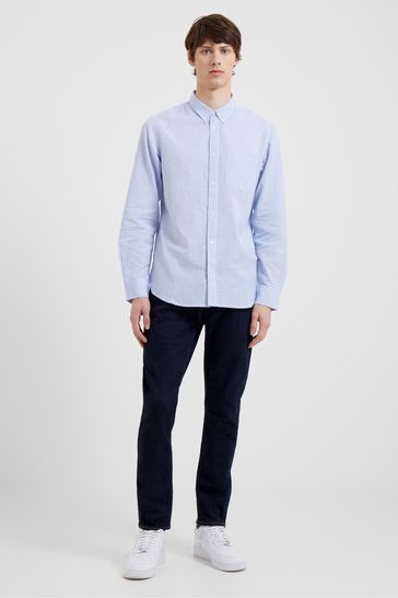 French Connection Sky Gingham Long Sleeve Shirt