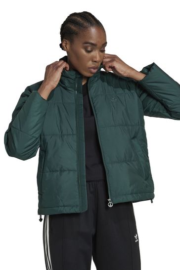 Adidas originals cropped puffer jacket in red clearance
