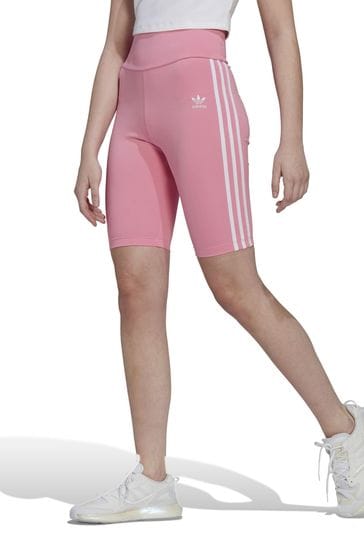 adidas Originals Pink High Waist Bike Shorts