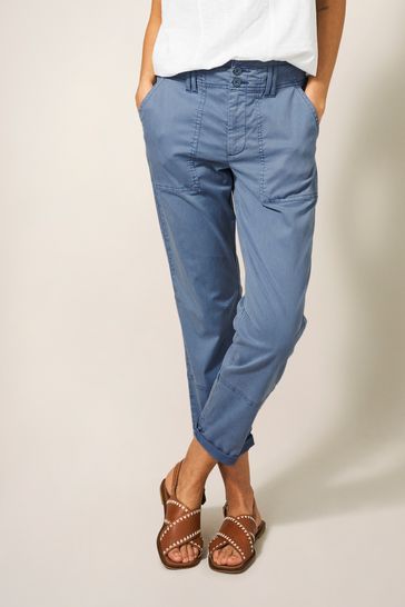 White stuff denim joggers online