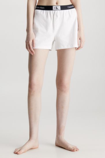 Buy Calvin Klein White 1996 Lounge Sleep Shorts from Next Denmark