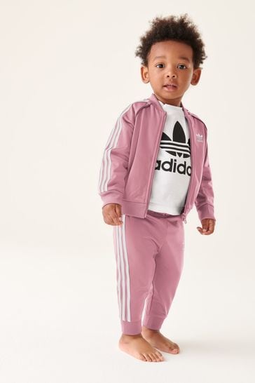 Chándal rosa de bebé Adicolor SST de adidas Originals