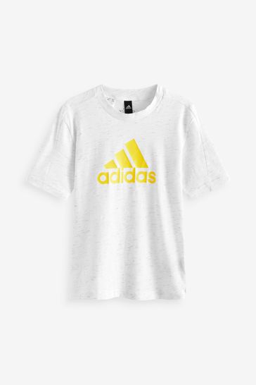 adidas White Future Icons Badge Of Sports Logo T-Shirt